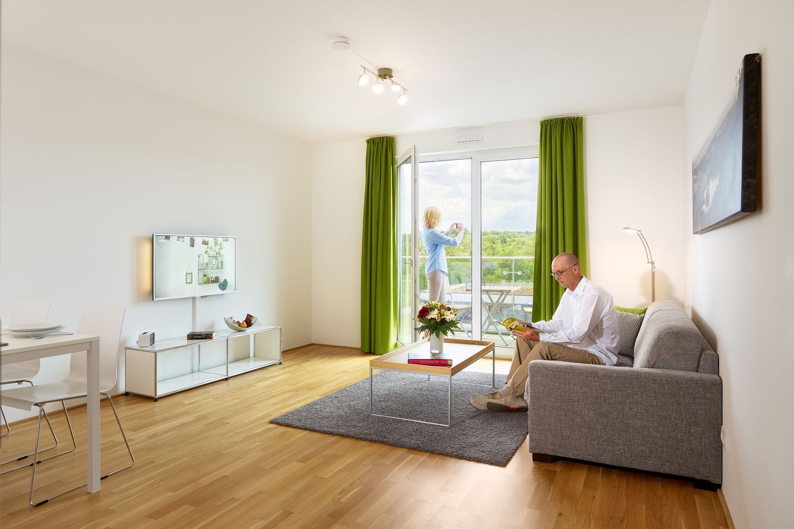 Wohnzimmer Comfort / Premium Apartment Aparthotel