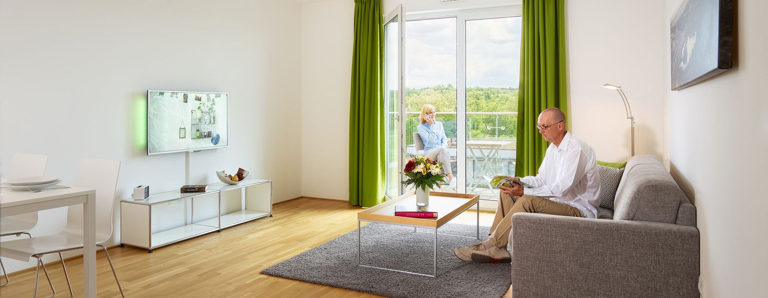 Wohnzimmer Comfort / Premium Apartment Aparthotel