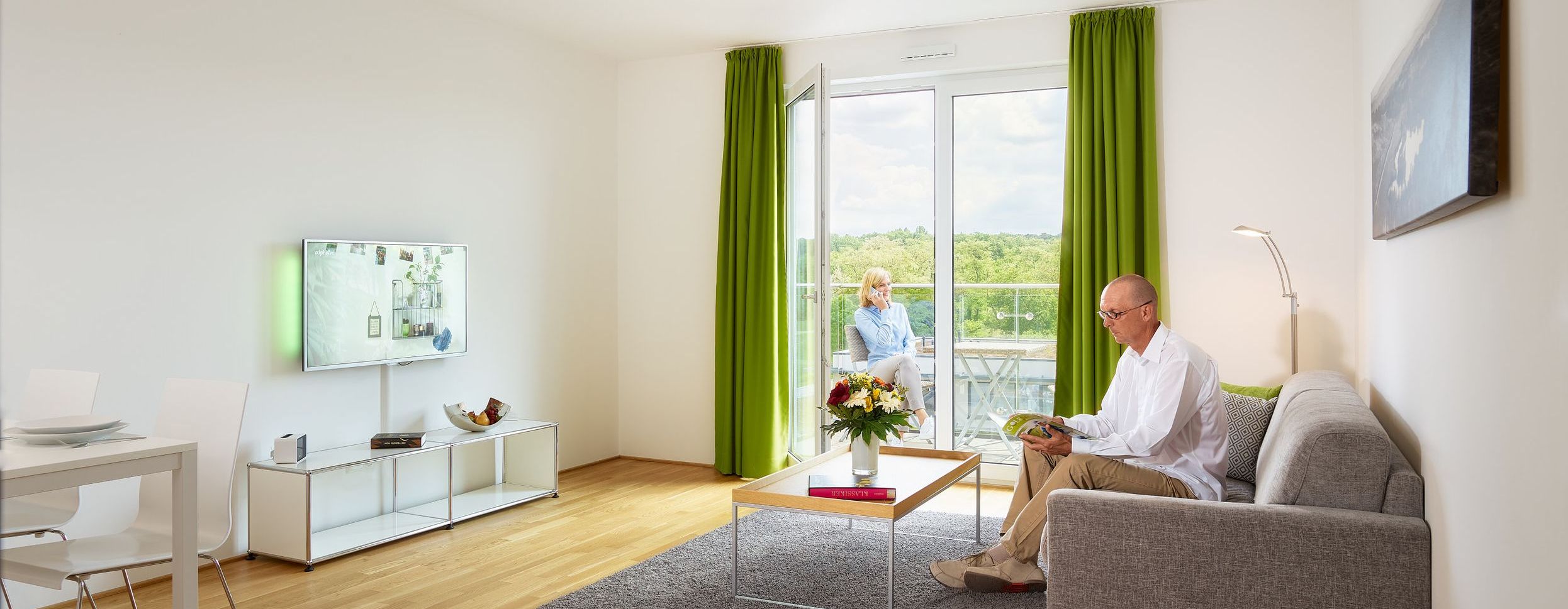 Wohnzimmer Comfort / Premium Apartment Aparthotel